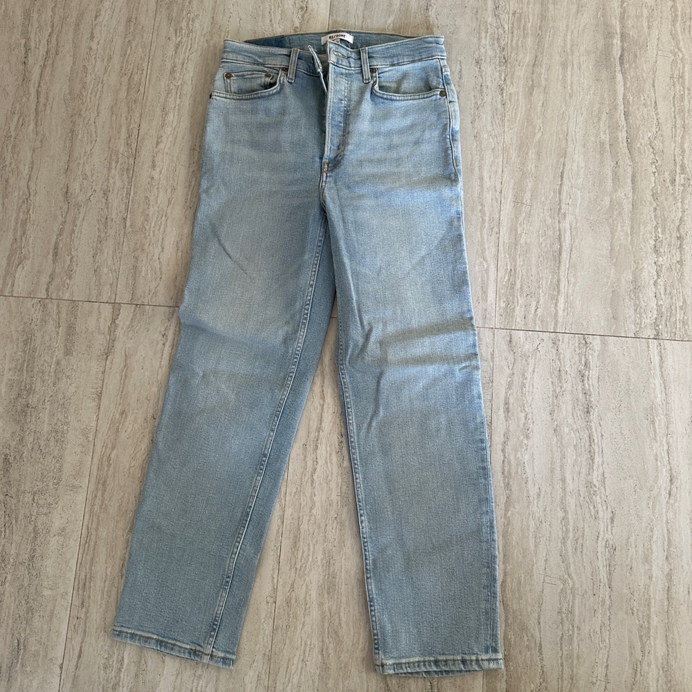 Re done straight jeans